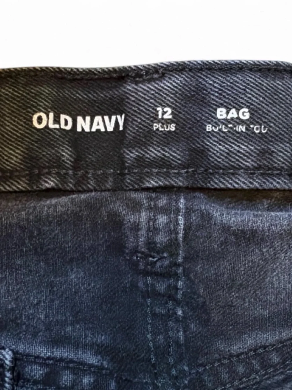 Old Navy black baggy jean